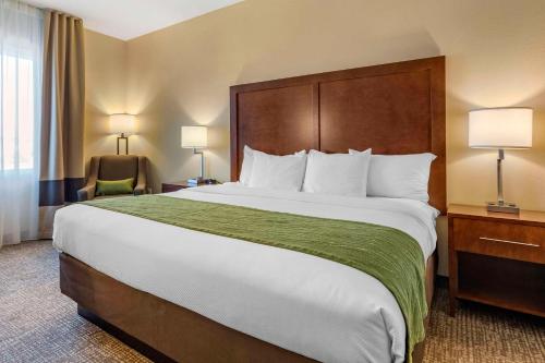 Postel nebo postele na pokoji v ubytování Comfort Inn & Suites