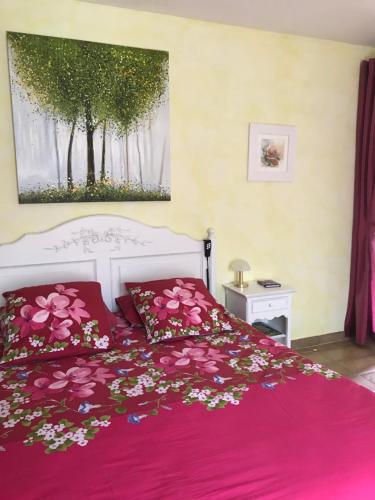 Postel nebo postele na pokoji v ubytování Santolines en Provence