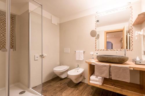Koupelna v ubytování Hotel Jägerheim 3S