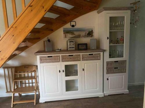 Kuchyň nebo kuchyňský kout v ubytování Charmantes lütt Eckhus Zingst
