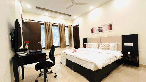 Ένα ή περισσότερα κρεβάτια σε δωμάτιο στο Olive Service Apartments - DLF Cyber City