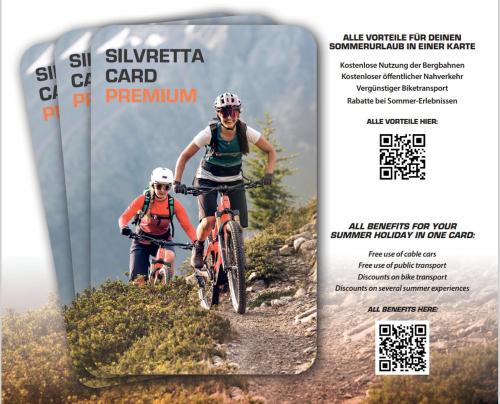 a flyer of two people riding bikes on a trail at Apart Grafspitz in Ischgl