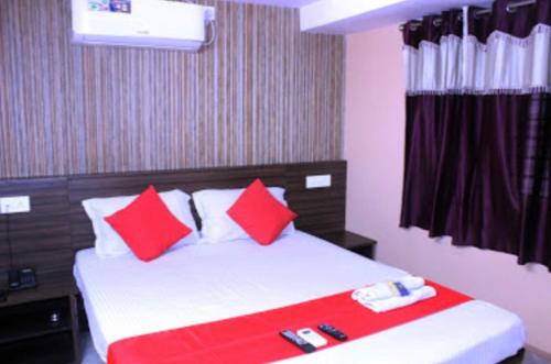 Cama o camas de una habitación en Hotel Galaxy Inn