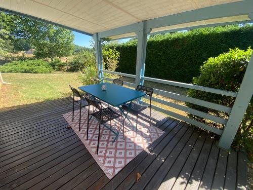 Balkón nebo terasa v ubytování Les Hauts Cottages