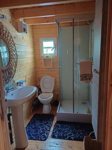 Ein Badezimmer in der Unterkunft Le Chalet d'EVOA