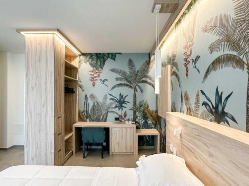Letto o letti in una camera di Bellettini Hotel