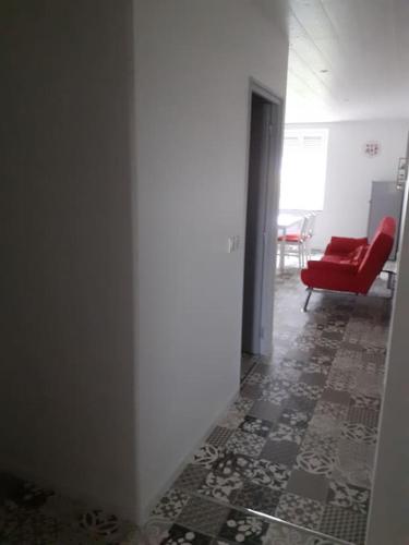 Χώρος καθιστικού στο Frasne logement entier. Gîte les Brimbelles