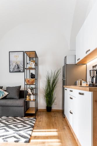Η κουζίνα ή μικρή κουζίνα στο Hlavna Apartment Kosice