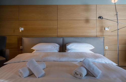 Кровать или кровати в номере New Gudauri Atrium
