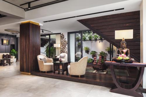 Χώρος καθιστικού στο King Grand Boutique Hotel