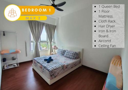 Postel nebo postele na pokoji v ubytování Beauty 2R2B Relaxing Skyline Views #GA3