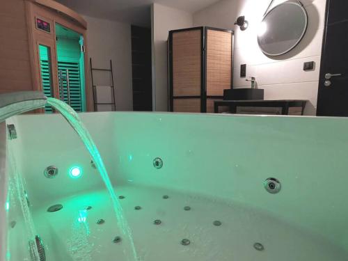 Kúpeľňa v ubytovaní Chablis Spa : duplex Grand Cru (balnéo/sauna)