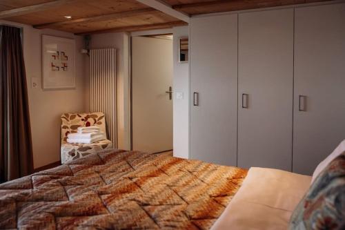 Postel nebo postele na pokoji v ubytování Seehüüsli Suite / Lake House Suite