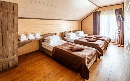Cama o camas de una habitación en Osonnya Karpaty 4*