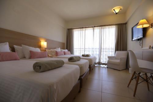 Katil atau katil-katil dalam bilik di Sandy Beach Hotel & Spa - ex Sentido