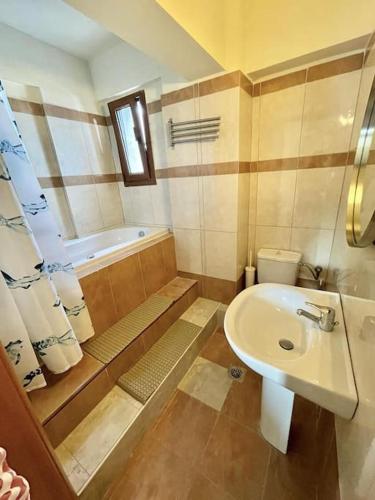 Bilik mandi di Seaside Getaway Kriopigi