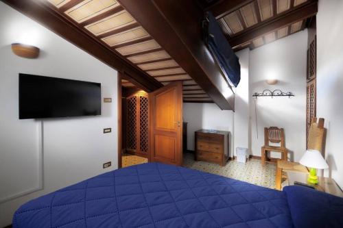 TV a/nebo společenská místnost v ubytování Antico Convento Sorrento