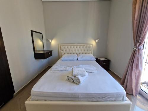Cama o camas de una habitación en Villa Juli Ksamil