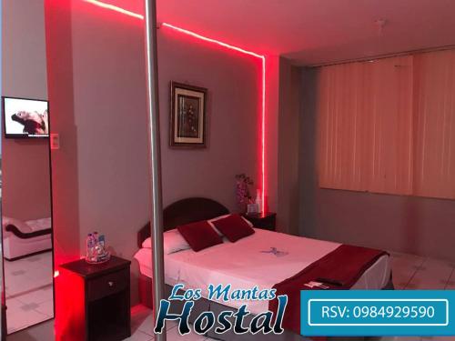 Μια τηλεόραση ή/και κέντρο ψυχαγωγίας στο Hostal Los Mantas