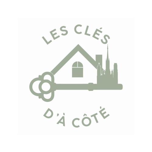 a logo for a coffee shop with the words les ches a coffee at Les clés d'à côté - maison d'hôtes de charme près de Rouen in Sotteville-lès-Rouen