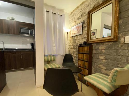 Zona d'estar a Cozy Condesa