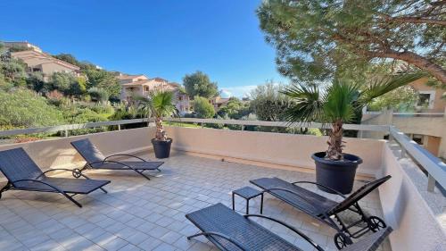 Appartment vue mer et grande terrasse, proche plage - Sainte-Maxime Les Coteaux de la Nartelle