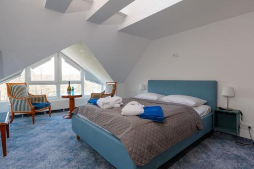 En eller flere senge i et værelse på Residenz Seehotel Berlin Brandenburg