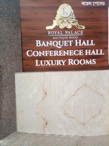 a sign for the bangkok ball conference halls at Hotel Royal Palace in Guwahati