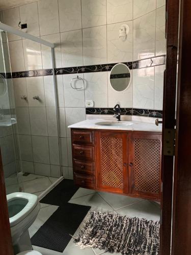Vonios kambarys apgyvendinimo įstaigoje Hostel 420