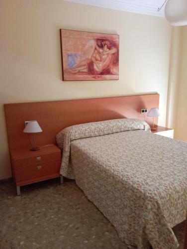 Postel nebo postele na pokoji v ubytování Piso Rubarsal