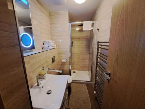 Koupelna v ubytování Wellness Apartment Josefina - Free Grotta Spa wellness