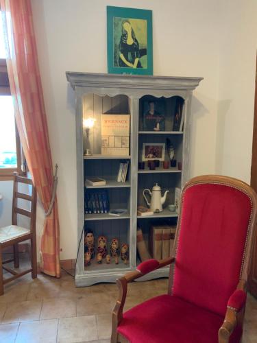 Knihovna v bed and breakfast