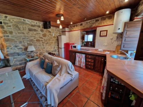Η κουζίνα ή μικρή κουζίνα στο 14A04 Casa de piedra Colunga