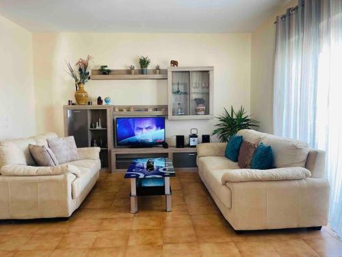 A television and/or entertainment centre at Home Sweet Home