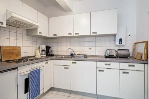 Kuchyň nebo kuchyňský kout v ubytování Fewo Eg Mitte - Hunde erlaubt