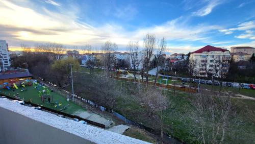 an aerial view of a park in a city at STEFI ' s Apartament in Sibiu