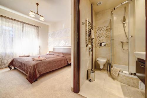 Koupelna v ubytování Hotel Orlik