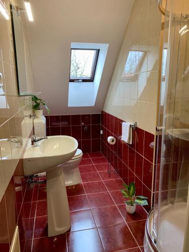 Ένα μπάνιο στο Barbakán Apartman Gyula