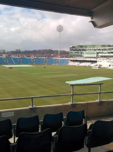 a view of a cricket field at a stadium at Headingley Lodge in Leeds