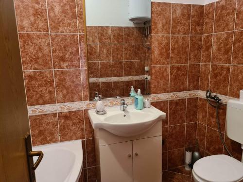 Koupelna v ubytování Stan Mostar-Mostovi