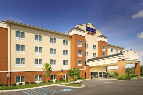 a rendering of a hotel with a parking lot at Fairfield Inn and Suites Cleveland in Cleveland