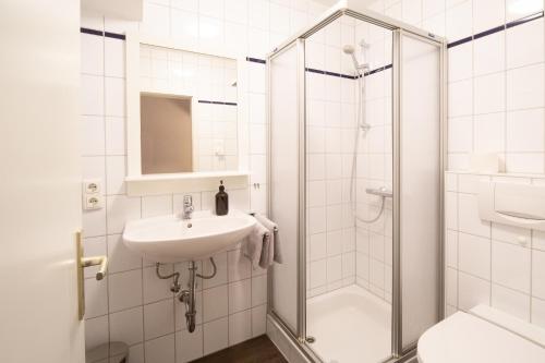 Koupelna v ubytování Gundt - Kniepsand