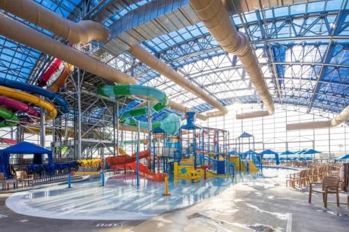 a large water park with a water slide at THE BUNGALOW in Atlantic City