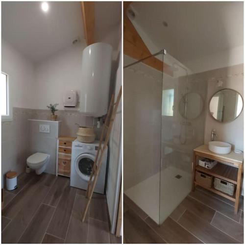 Koupelna v ubytování Appartement Cabanon CA