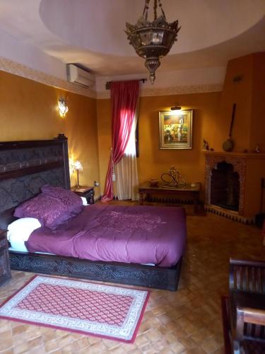 Tempat tidur dalam kamar di Palacete Albanta