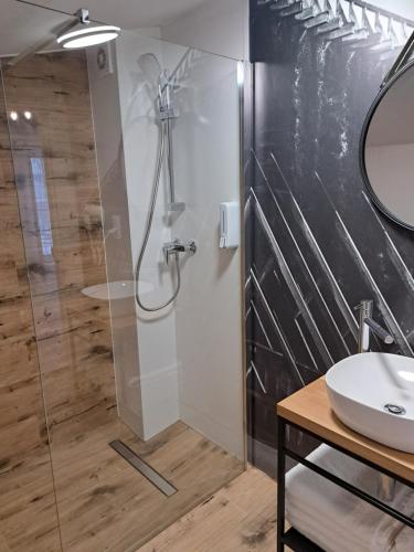 Ένα μπάνιο στο Apartamenty Zielony Liść