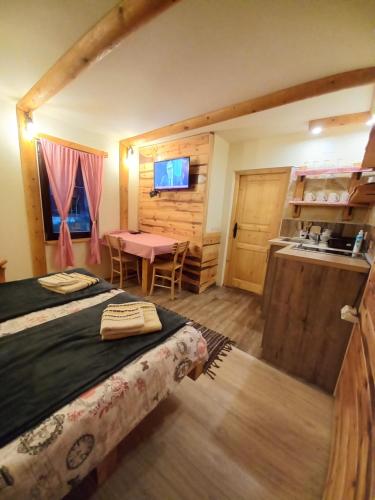 Kuchyň nebo kuchyňský kout v ubytování Konaci Gradina