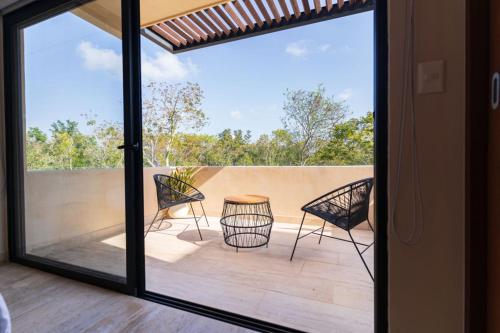 Balkón nebo terasa v ubytování Luxury & Modern Apartments in Tulum Top Amenities By Yeah