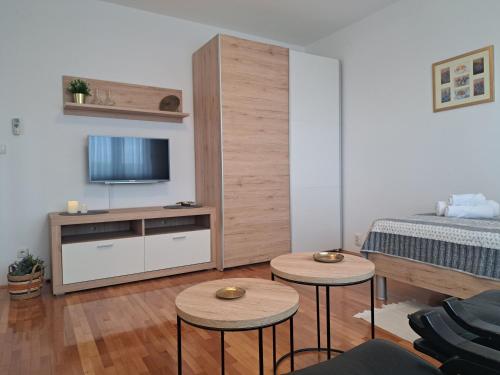 Kuchyň nebo kuchyňský kout v ubytování Apartman dida Jakov