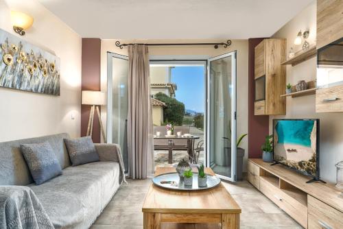 Un lugar para sentarse en Villa Dionysios